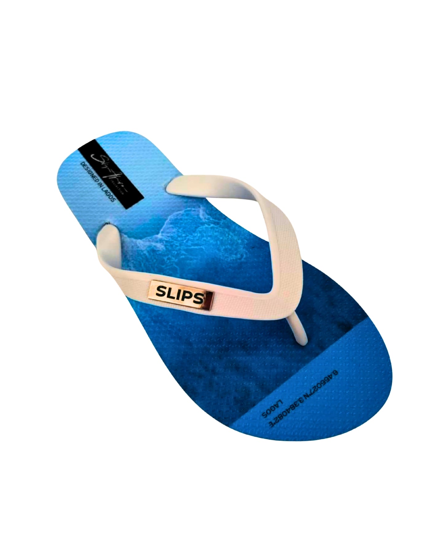 Ocean Blue Flip Flops